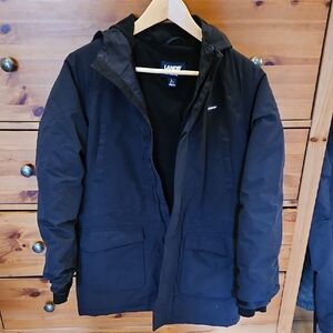 Lands' End Boys Black Winter Coat Size 14/16